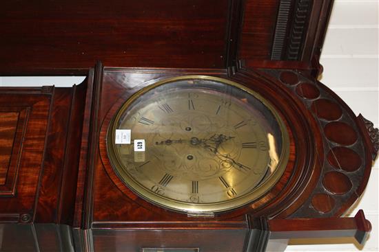 Early 19th century mahogany eight day longcase clock(-)